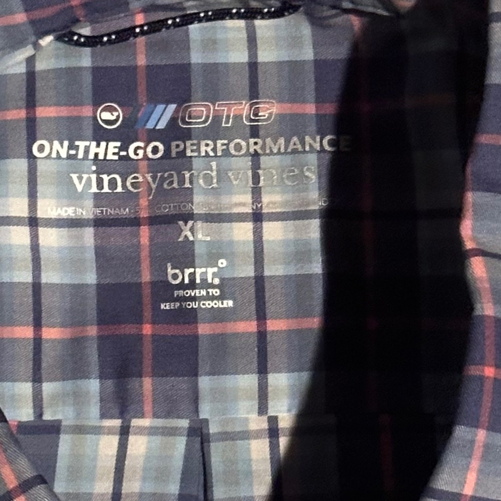 Vineyard Vines Plaid Button Down (OTG brrr Collection) - Picture 3 of 3